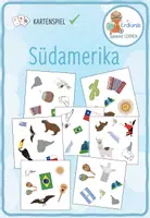 Vorschau - Stationenlernen - Länder Südamerikas – "Wer sieht es zuerst?" Kartenspiel - Deckblatt