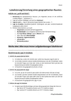 Vorschau - Arbeitsblätter - Merkblatt Lokalisierung/Verortung eines geogr. Raumes - Seite 2