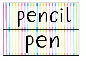Vorschau - Poster - Tafelkarten bunt - classroom management (school things) - Seite 1