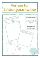 Vorschau - Test - Freebie Vorlage Proben inkl. LRS, Legasthenie, Nachteilsausgleich, Notenschutz editierbar - Deckblatt