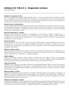 Vista previa - Hojas de trabajo - Adriano (76-138 d.C.) - Emperador romano - Portada