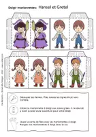 Aperçu - Matériel pour travaux manuels / dessin - Hansel et Gretel - Marionnettes à Doigts - Conte de Fées - Page 2
