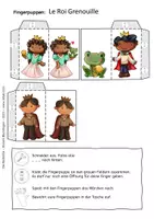 Aperçu - Matériel pour travaux manuels / dessin - Le Roi Grenouille - Marionnettes à Doigts - Conte de Fées - Page 2