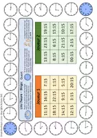 Aperçu - Préparation de séance / Séance complète - l’eure Bingo - 12 jeux de Bingo - Horloge - Page 3