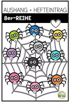 Vorschau - Arbeitsblätter - 8er-Reihe - Erarbeitung - Tafelbild - Malaufgaben - Deckblatt