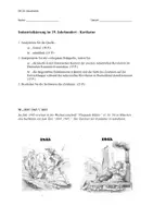 Vorschau - Klassenarbeiten - Klausur Q1 GK Industrialisierung & Zukunftshoffnung inkl. EWH - Deckblatt
