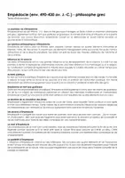 Aperçu - Feuilles d'exercices - Empédocle (env. 490-430 av. J.-C.) - philosophe grec - Page de couverture