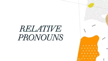 Vorschau - Präsentationen/Tafelbilder - Relative Pronouns: PowerPoint with Examples (Describing Pictures, Merging sentences, Commas?) - Seite 1