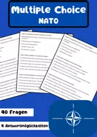 Vorschau - Arbeitsblätter -
40 Multiple-Choice-Fragen: NATO - Deckblatt