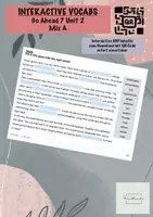 Vorschau - Interaktives Material - Interactive Vocabs GoAhead 7 Unit 2 Mix A - Deckblatt