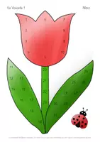 Vorschau - Mal- und Bastelvorlagen - Kalender März Bastelvorlage Tulpe - Seite 3