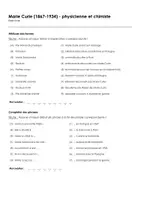Aperçu - Feuilles d'exercices - Marie Curie (1867-1934) - physicienne et chimiste - Page 2