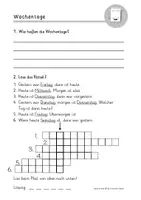 Vorschau - Arbeitsblätter - Wochentagen, Monaten, Jahreszeiten und Kalender - Seite 2