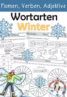 Vorschau - Arbeitsblätter - Winter - Nomen, Verben, Adjektive - viele Arbeitsblätter zu den Wortarten - Deckblatt