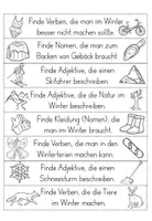 Vorschau - Arbeitsblätter - Winter - Nomen, Verben, Adjektive - viele Arbeitsblätter zu den Wortarten - Seite 3