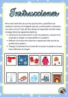 Vista previa - Unidades / Secuencias / Situaciones de Aprendizaje - Libro de vocabulario de invierno - página 1