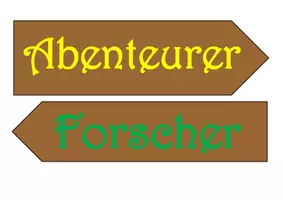 Vorschau - Mal- und Bastelvorlagen - Türdeko Wegweiser Bastelvorlage - Seite 3