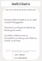 Vorschau - Arbeitsblätter - Frühlingsgedichte - Gedichte des Monats zum Thema Frühling - Seite 1