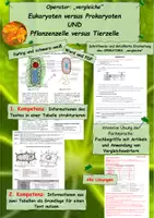 Vorschau - Arbeitsblätter - Wachsendes Materialpaket "die Zelle" - Deckblatt