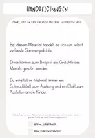 Vorschau - Arbeitsblätter - Sommergedichte - Gedichte des Monats zum Thema Sommer - Seite 1
