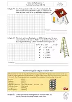 Vorschau - Arbeitsblätter - Satz des Pythagoras - Kathete berechnen mit Lösungen AB 14-16 - Seite 3