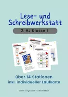 Vorschau - Stationenlernen - Lese- und Schreib-Werkstatt Klasse 1 - Deckblatt