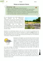 Vorschau - Arbeitsblätter - Ökosystem | Biotop | Biozönose | Umweltfaktoren - Deckblatt