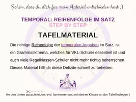 Vorschau - Stundenentwürfe - Zeitangaben im Satz – DaZ-Übungen zur Satzstellung - Seite 1