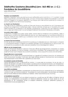Aperçu - Feuilles d'exercices - Siddhartha Gautama (Bouddha) (env - Page de couverture