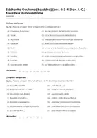 Aperçu - Feuilles d'exercices - Siddhartha Gautama (Bouddha) (env - Page 1