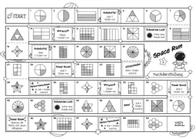 Vorschau - Arbeitsblätter - Bildliche Darstellung von Brüchen - SPIEL - Seite 3