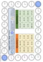 anteprima - Materiale di supporto/inclusione - Leggere l'orario - 12 giochi di Bingo - Pagina 3