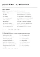 Aperçu - Feuilles d'exercices - Vespasien (9-79 apr. J.-C.) - Empereur romain - Page 1