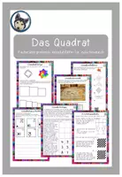 Vorschau - Arbeitsblätter - Alles mit Formen - das Quadrat, fächerübergreifende Arbeitsblätter für zwischendurch - Deckblatt