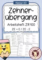 Vorschau - Unterrichtsreihen - Zehnerübergang bis 100 – Arbeitsheft Addition & Subtraktion (ZE+E / ZE–E, Klasse 2/3) - Deckblatt