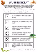 Vorschau - Arbeitsblätter - Würfeldiktat Schlangensätze - Seite 3