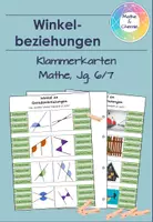Vorschau - Arbeitsblätter - Winkelbeziehungen - Klammerkarten - Deckblatt
