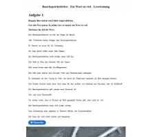 Vorschau - Stundenentwürfe - Wachsendes Paket: Lesetraining/Sachunterricht Pflanzen DaZ - Seite 1