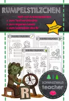 Vorschau - Arbeitsblätter - RUMPELSTILZCHEN - differenzierte Arbeitsblätter mit Buchstabeneinführung Rr (Klasse 1 und 2) - Deckblatt