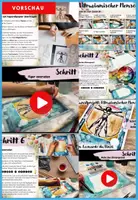 Vorschau - Mal- und Bastelvorlagen - Kunstprojekt Leonardo da Vinci - Vitruvianischer Mensch - Wasserfarben Kunst für Grundschule & Sekundarstufe - Seite 1