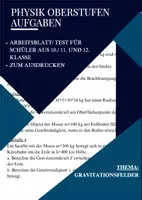 Vorschau - Arbeitsblätter - Aufgaben Physik Gravitationsfelder - Deckblatt