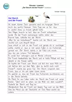 Vorschau - Unterrichtsreihen - Minuten-Lesetest - Der Storch und der Frosch (230 Wörter) - Seite 3