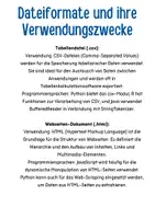 Vorschau - Arbeitsblätter - Dateiformate und ihre Verwendungszwecke - Seite 2