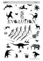 Vorschau - Mal- und Bastelvorlagen - Cover zum Thema Evolution - Deckblatt
