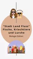 Vorschau - Arbeitsblätter - Stadt-Land-Fluss - Fische,Lurche, Kriechtiere-Edition - Deckblatt