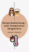 Vorschau - Arbeitsblätter - Körpertemperatur und Körperbedeckung Handout (Säugetiere) - Deckblatt