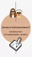 Vorschau - Stundenentwürfe - Unterrichtsentwurf Geräteturnen (Boden + Schwebebalken) - Deckblatt