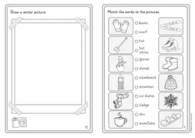 Vista previa - Manualidades / Dibujos para colorear - My Winter Booklet - cuaderno de actividades (inglés) - página 3