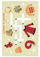 Vorschau - Arbeitsblätter - Clothes in Autumn - Crossword 1 - Englisch Grundschule - Seite 2