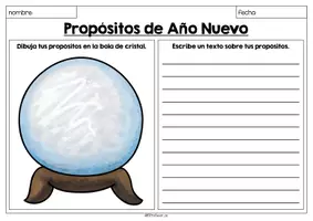 Vorschau - Arbeitsblätter - Propósitos de Año Nuevo - Glaskugel (Neujahrsvorsätze) - Seite 2